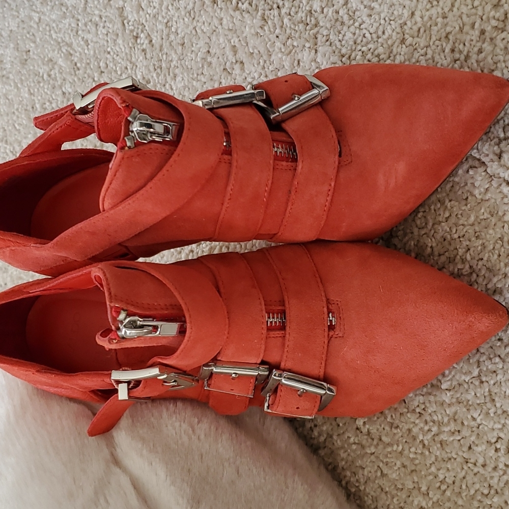 ALDO Red Suede Shoes  Size 7